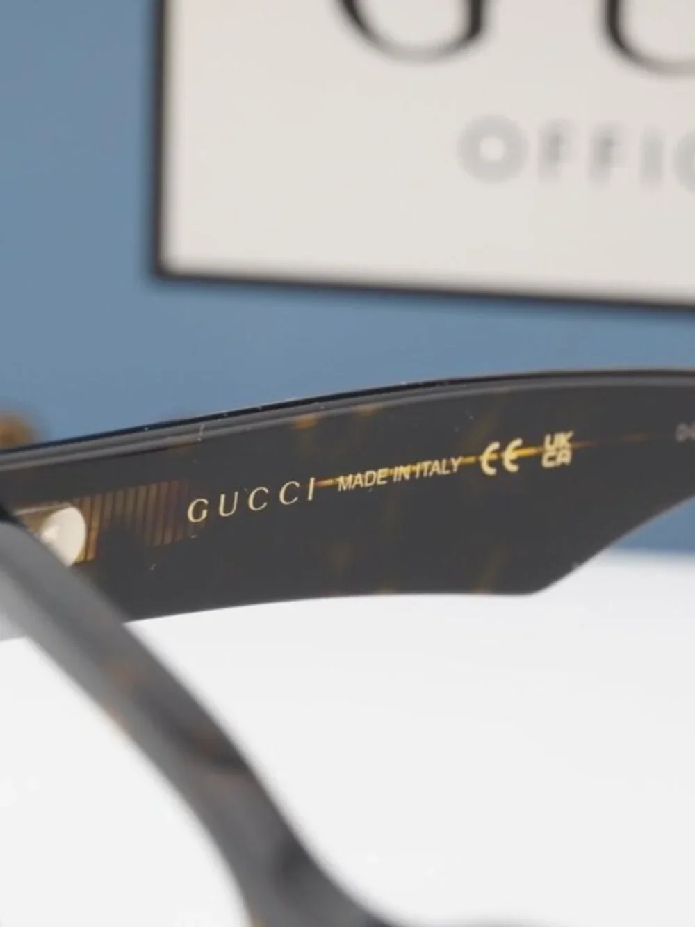 Gucci GG1428O 005 Square Eyeglasses - Havana 55mm